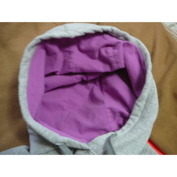 The North Face Womens Medium Half Dome Pullover Hoodie Gray/Purple - Picture 7 of 7